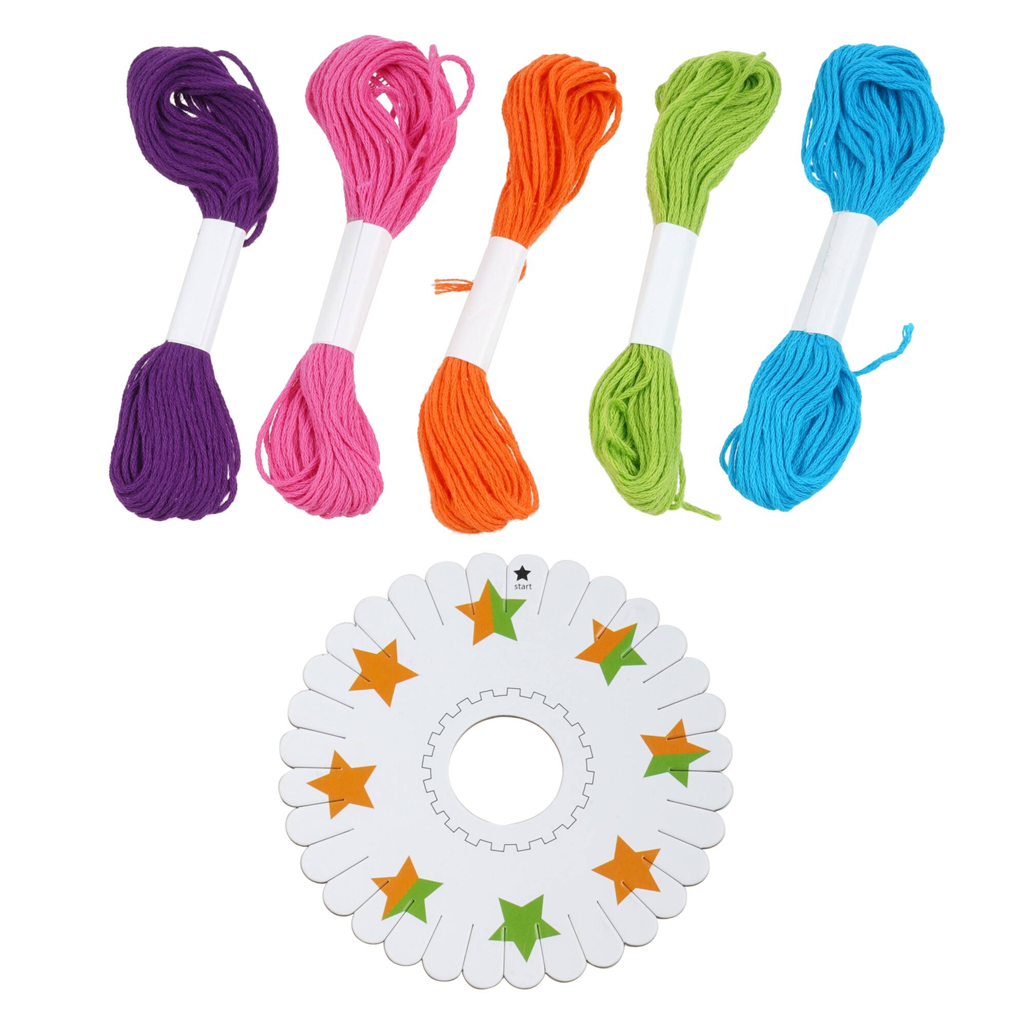 Bright Floss Friendship Bracelet Kit by Creatology™